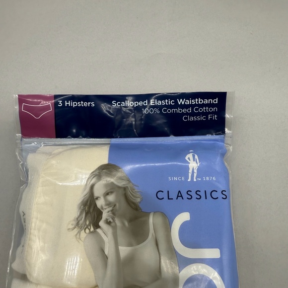 Jockey. Classic Hipster, Nude, All Cotton Size 5 New in Packaging (3 pairs) - Picture 8 of 10